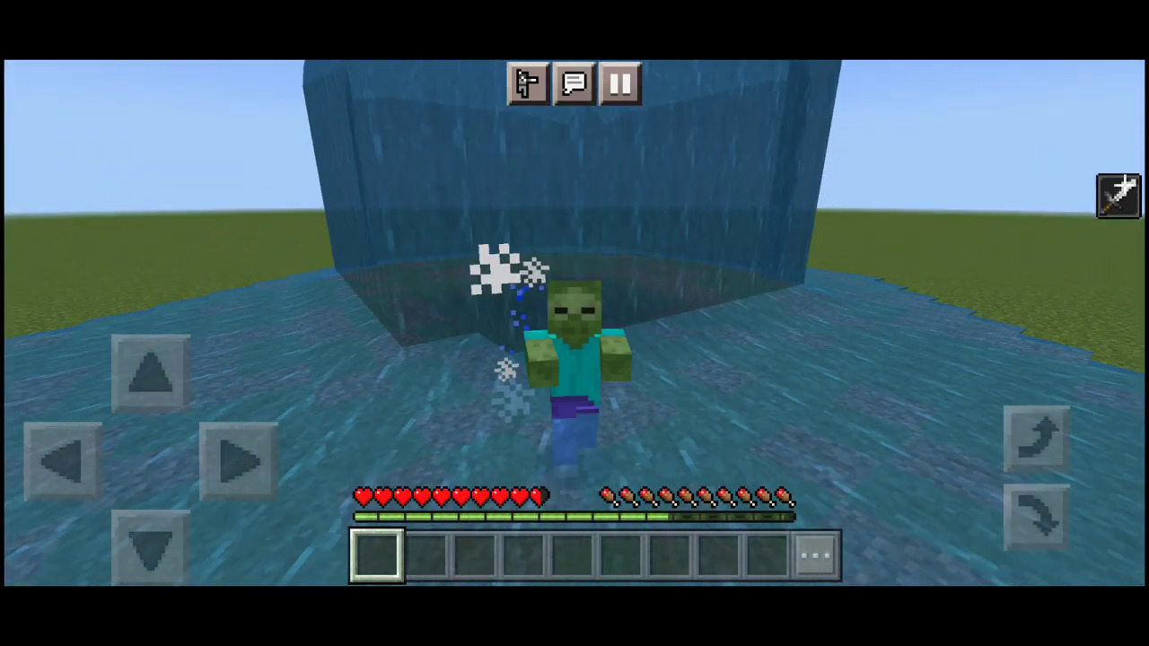 Minecraft player morphed into Zombie.